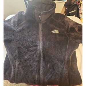 The North Face women's full zip polyester jacket black